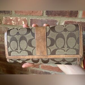 Coach Long Brown Wallet